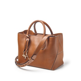 London Midi Smooth Leather Tote Bag