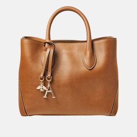 London Midi Smooth Leather Tote Bag