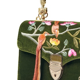 Mayfair&reg; Embroidered Birds of Paradise Midi Crossbody Bag