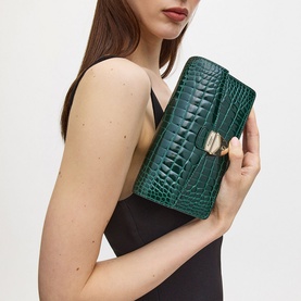 Mayfair&reg; 2 Patent-Croc Clutch Bag