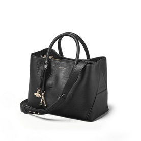 London Midi Grained Leather Tote Bag