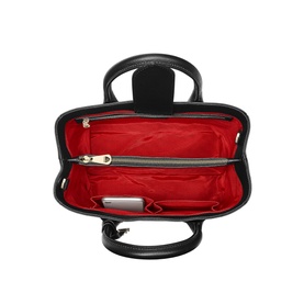 London Midi Grained Leather Tote Bag
