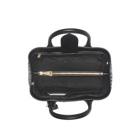 London Midi Woven Leather Tote Bag