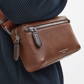 Reporter Compact Grained Leather Crossbody Bag