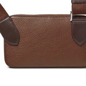 Reporter Compact Grained Leather Crossbody Bag