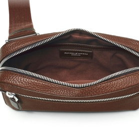 Reporter Compact Grained Leather Crossbody Bag