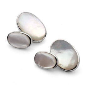 Mother of Pearl Oval Cufflinks