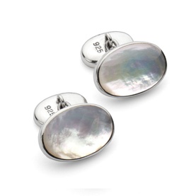 Mother of Pearl Oval Cufflinks