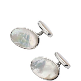 Mother of Pearl Oval Cufflinks