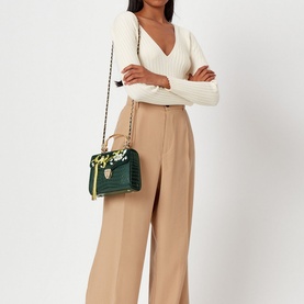 Mayfair&reg; Embroidered Bird of Paradise Midi Crossbody Bag