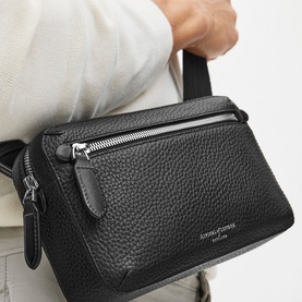 Reporter Compact Grained Leather Crossbody Bag