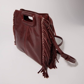 M Fringed Leather Bag