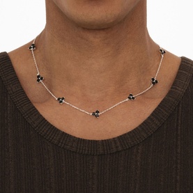Como Link Onyx Necklace