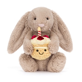 Bashful Beige Birthday Bunny 31cm