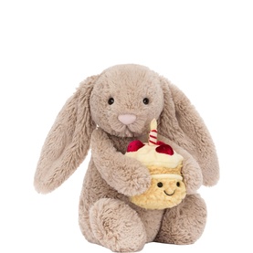 Bashful Beige Birthday Bunny 31cm
