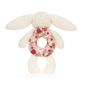 Blossom Bunny 'Berry' Ring Rattle 18cm