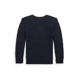 Polo Player Logo Cable Knit Sweater 3-7 Years