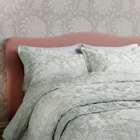 Pyramus Quilted Throw Aqua