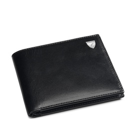 Grained Leather Billfold Wallet