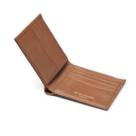Woven Leather Billfold Wallet