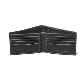 Woven Leather Billfold Wallet