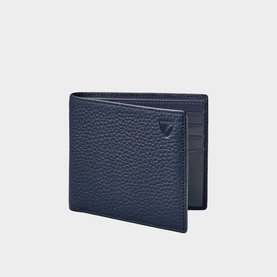 Grained Leather Billfold Wallet