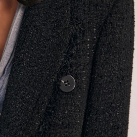 Boucl&eacute; Double Breasted Blazer