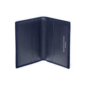 Double Fold Grained Leather Cardholder