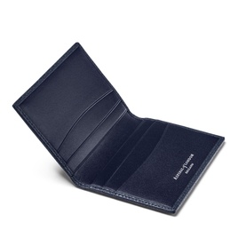 Double Fold Grained Leather Cardholder