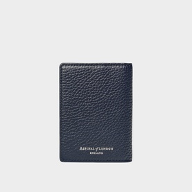 Double Fold Grained Leather Cardholder