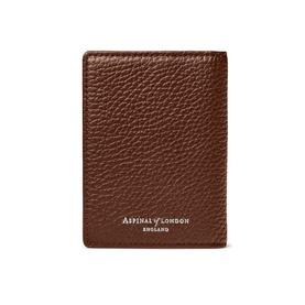 Double Fold Grained Leather Cardholder