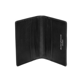 Double Fold Woven Leather Cardholder