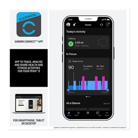 Fenix 8 43mm AMOLED Glass Whitestone