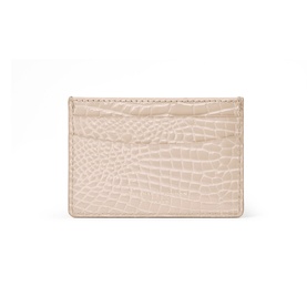 Patent-Croc Shield Logo Leather Cardholder