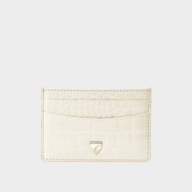 Patent-Croc Shield Logo Leather Cardholder