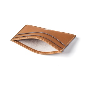 Smooth Shield Logo Leather Cardholder