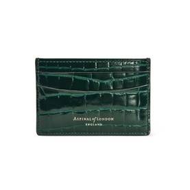 Patent-Croc Shield Logo Leather Cardholder