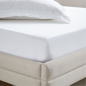 400 Thread Count Fitted Sheet  White