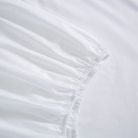 400 Thread Count Fitted Sheet  White