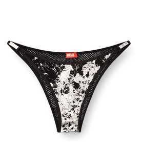 Foiled Fishnet Thong