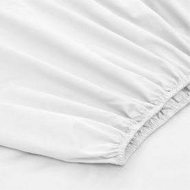 500 Thread Count Fitted Sheet  White