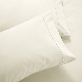 400 Thread Count Standard Pillowcase Cream