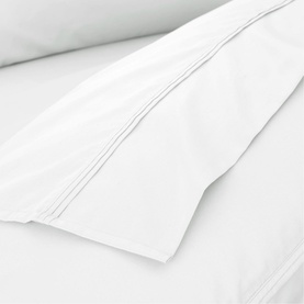 500 Thread Count Flat Sheet White
