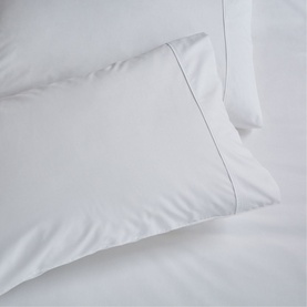 400 Thread Count Standard Pillowcase White
