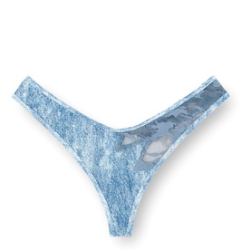 Camouflage and Lace Thong