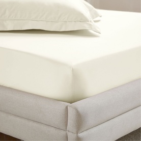 400 Thread Count Fitted Sheet  Cream