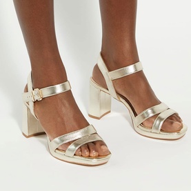 Manifesting Block Heel Sandals