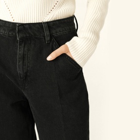 Vocci Mid-Rise Wide Leg Trousers