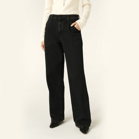 Vocci Mid-Rise Wide Leg Trousers