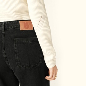 Vocci Mid-Rise Wide Leg Trousers